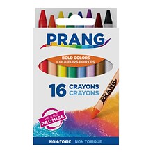 Prang Standard Crayons, Assorted Color, 16/Box (X00100)