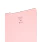 Smead File Folder, Reinforced 1/3-Cut Tab, Legal Size, Pink, 100/Box (17634)