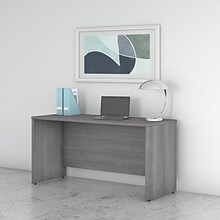 Bush Business Furniture Studio C 60W Credenza Desk, Platinum Gray (SCD360PG)