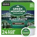 Green Mountain Black Granite Espresso Style Coffee, Dark Roast, Keurig® K-Cup® Pods, 24/Box (5000366
