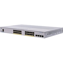 Cisco Business 350 Series 28-Port Gigabit Ethernet Managed Switch, White (CBS350-24P-4X-NA)