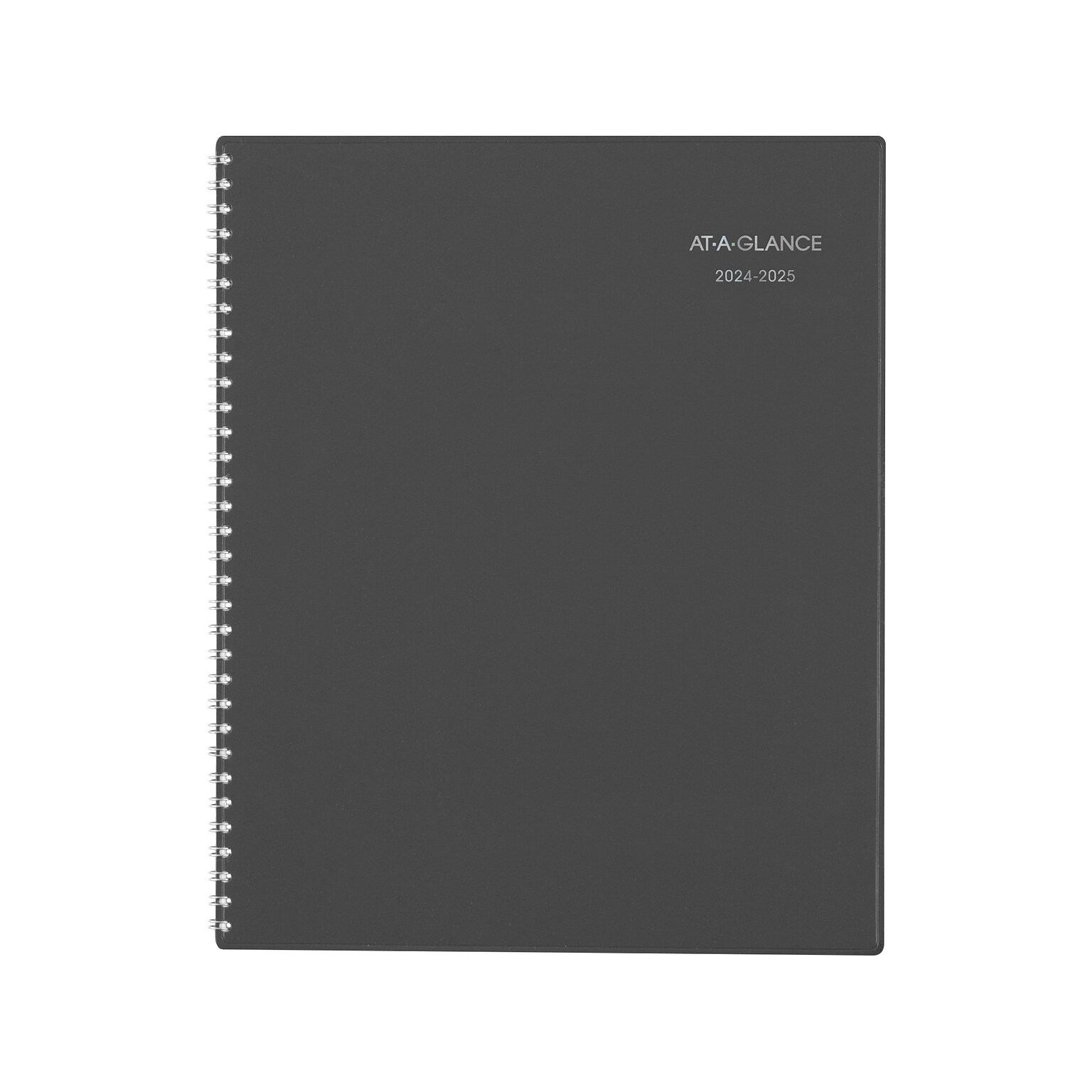 2024-2025 AT-A-GLANCE DayMinder 8.5 x 11 Academic Monthly Planner, Poly Cover, Charcoal (AYC470-45-25)