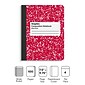 Staples® Composition Notebooks, 7.5" x 9.75", Wide Ruled, 100 Sheets, Assorted Colors, 4/Pack (ST58368)