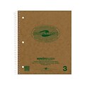 Roaring Spring Paper Products Environotes 3-Subject Notebooks, 9 x 11, College Ruled, 100 Sheets,