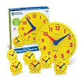 Learning Resources Classroom Clock Kit, Learning to Tell Time Manipulative, Yellow, 25 Pieces (LER21