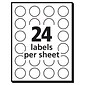 Avery Laser/Inkjet Color Coding Labels, 3/4" Dia., White, 1008 Labels Per Pack (5408)