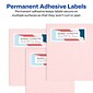 Avery Easy Peel Inkjet Address Labels, 1-1/3" x 4", White, 14 Labels/Sheet, 25 Sheets/Pack (8162)