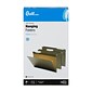 Quill Brand® 100% Recycled 3-Tab Hanging File Folders, Legal Size, Green, 25/Box (7Q5213)