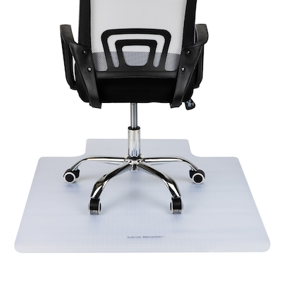 Mind Reader Hard Floor Chair Mat with Lip, 35" x 47'', Clear (FLCMAT-CLR)