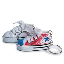 S&S Worldwide Color-Me Sneaker Key Ring, 12/Pack (CF-13573)