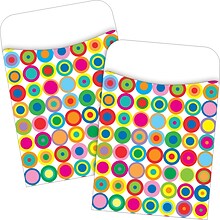 Barker Creek Disco Dots Peel & Stick Library Pockets, 60/Set (BC3829)