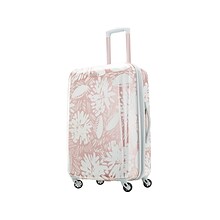 American Tourister Moonlight ABS/Polycarbonate Hardside Luggage, Ascending Gardens Rose Gold (92505-