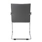 Boss Chrome Frame, Grey Vinyl Side Chair, 2 Pack (B9536GY2)