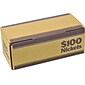 CONTROLTEK $100 of Nickels Coin Box, 1-Compartment, Kraft/Blue, 50/Pack (560060)