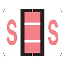 Medical Arts Press® TAB® Products Compatible Alpha Sheet Style Labels; Letter S