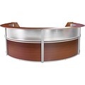 Regency Marque 142W Curved Reception Desk Workstation, Cherry (77314CH)