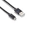 NXT Technologies 6 Ft. Braided USB-A to Micro-USB Charging Cable for Samsung/Android, Black (NX54695