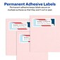 Avery Easy Peel Laser Address Labels, 1" x 4", White, 20 Labels/Sheet, 250 Sheets/Box   (5961)