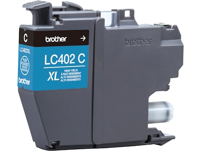 Brother LC402XL Cyan High Yield Ink Cartridge, Prints Up to 1,500 Pages (LC402XLCS)