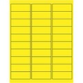 Quill Brand® Laser Address Labels, 1 x 2-5/8, Fluorescent Yellow, 900 Labels (Comparable to Avery