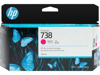 HP 738 Magenta Standard Yield Ink Cartridge (498N6A)