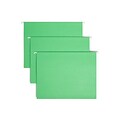 Smead Hanging File Folders, 1/5-Cut Adjustable Tab, Letter Size, Green, 25/Box (64061)