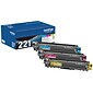 Brother TN-221 Cyan/Magenta/Yellow Standard Yield Toner Cartridge, Up to 1,400 Pages, 3/Pack  (TN2213PK)