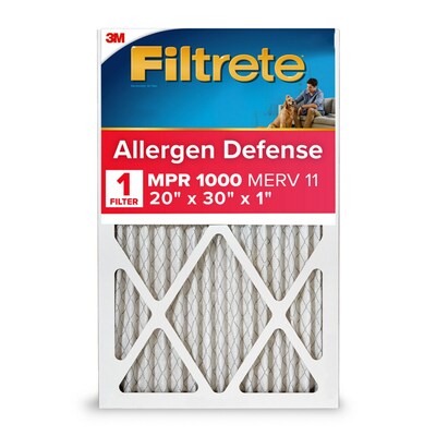 Filtrete Allergen Defense Air Filter, 1000 MPR, 20 x 30 x 1 (9822-4)