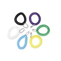 Universal Wrist Coil Plus Key Ring, Assorted, 6/Pack (UNV56051)