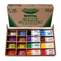 Crayola Combo Classpack Kids Crayon/Marker Set, Broad, Assorted Colors, 256/Carton (52-3349)