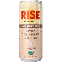 RISE Brewing Co. Oat Milk Latte Nitro Cold Brew Coffee, 7 oz., 12/Carton (FG-SS-005-007-012)