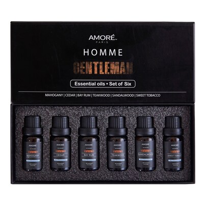 Extreme Fit Gentlemen's Handheld Essential Oil, Assorted Scents, 10ml, 6/Set (AM-6ANKEOS)