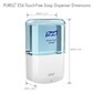 PURELL ES 6 Automatic Wall Mounted Hand Soap Dispenser, White (6430-01)