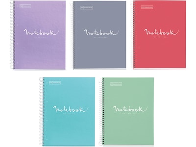 Miquelrius Emotions 1-Subject Notebooks, 8.5 x 11, College Ruled, 80 Sheets, /Carton (11980CS)