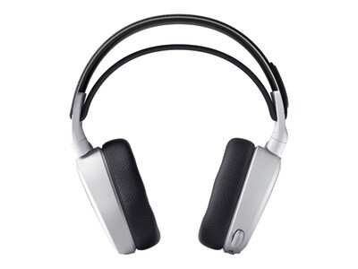 SteelSeries Arctis 7+ Noise Canceling Wireless Surround Sound Gaming Headset, USB-C, White (61461)
