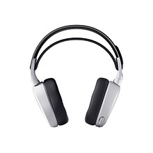 SteelSeries Arctis 7+ Noise Canceling Wireless Surround Sound Gaming Headset, USB-C, White (61461)