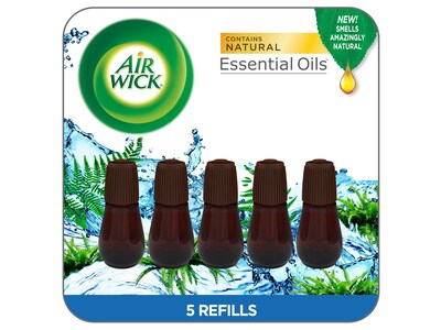 Air Wick Essential Mist Oil Air Freshener Diffuser Refill, Fresh Waters, 0.67 Fl. Oz., 5/Pack (03011