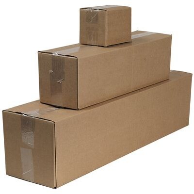 20Lx10Wx6H(D) Single-Wall Long Corrugated Boxes; Brown, 25 Boxes/Bundle