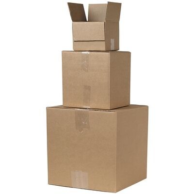 9Lx9Wx6-1/2H(D) Double-Wall Heavy Duty Corrugated Boxes; Brown, 25 Boxes/Bundle