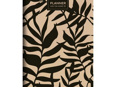 2024-2025 TF Publishing Natural Foliage 6.5 x 8 Academic Monthly Planner, Paperboard Cover, Beige/