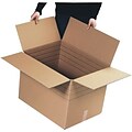 4Hx4Wx6L Single-Wall Multi-Depth Corrugated Boxes; Brown, 25 Boxes/Bundle