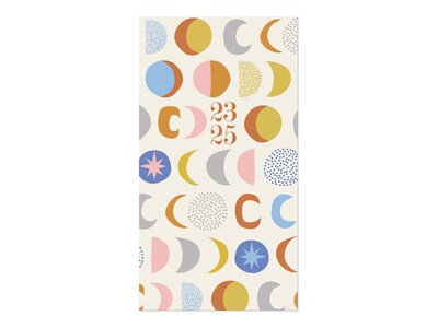 2023-2025 Willow Creek Luna 3.5 x 6.5 Academic Monthly Planner, Paperboard Cover, Multicolor (3865
