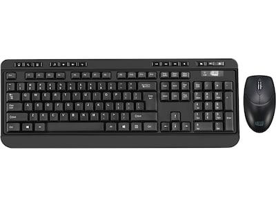 Adesso WKB-1320CB Wireless Keyboard and Optical Mouse Combo, Black