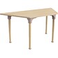 Flash Furniture Bright Beginnings Hercules Trapezoid Table, 47" x 20.75", Height Adjustable, Beech (MK-ME088027-GG)