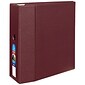 Avery Heavy Duty 5" 3-Ring Non-View Binders, D-Ring, Maroon (79-366)