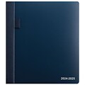 2024-2025 Staples 7 x 9 Academic Weekly & Monthly Appointment Book, Plastic Cover, Navy (ST60360-2