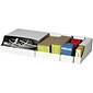 B O X Packaging Open Top Corrugated Parts Bin Box for 12" Deep Shelving; 4-1/2Hx3Wx12D", White, 50/CS