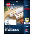 Avery Sure Feed Inkjet Shipping Labels, 2 x 4, White, 10 Labels/Sheet, 20 Sheets/Pack, 200 Labels/