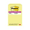 Post-it Super Sticky Notes, 4 x 6, Canary Collection, Lined, 90 Sheet/Pad, 5 Pads/Pack (6605SSCY)