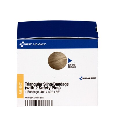 SmartCompliance Triangular Sling Bandages Refill, 40" x 56", (FAE-6007)